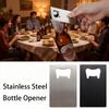 Wedding Gift Stainless Steel Card Shape Beer Bottle Opener For Wallet Pocket Bar Restaurant DIY Mini Anti-Rust Food Grade Favor