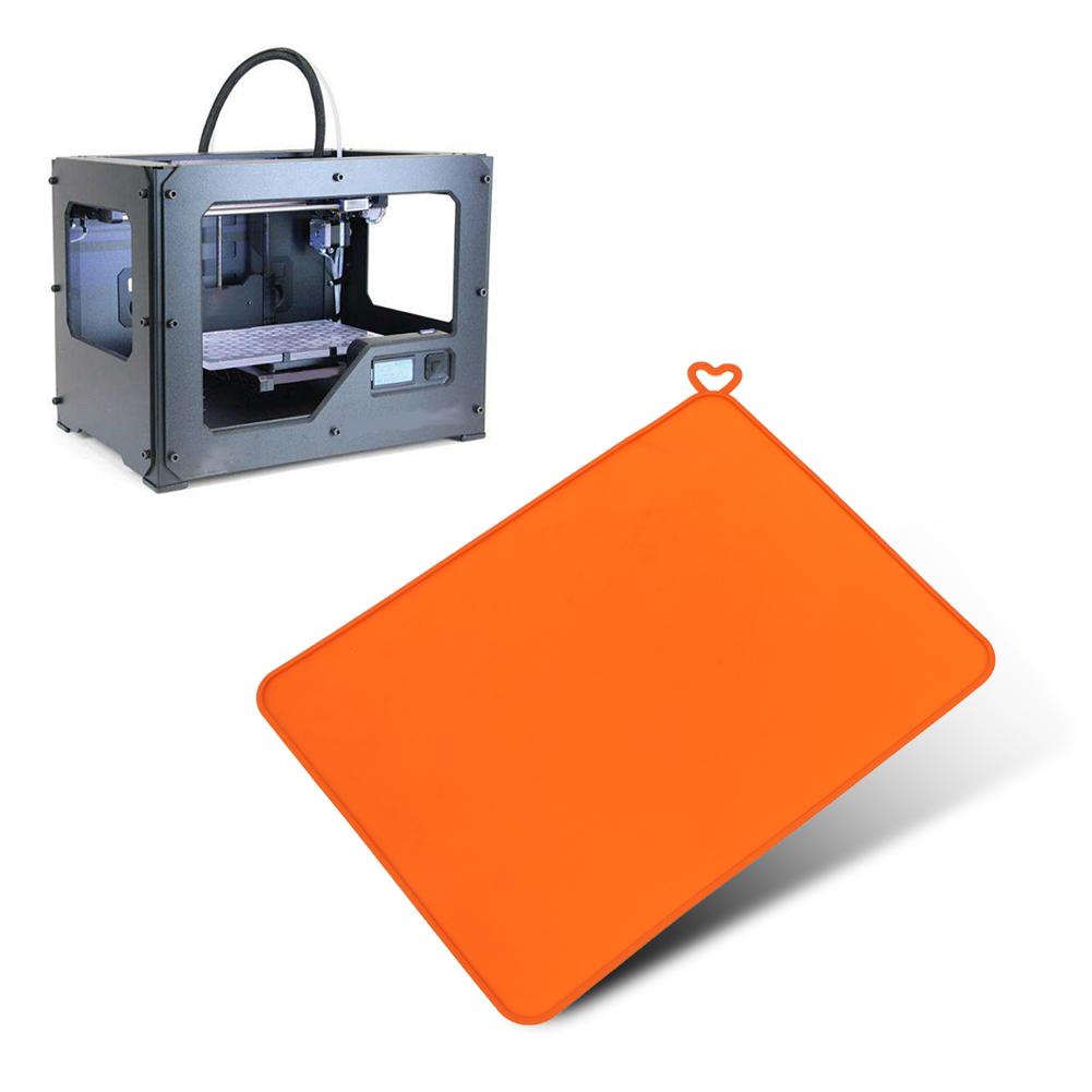 3D Printer Silicone Mat Orange Soft Anti Slip Photosensitive Resin Pad Accessories