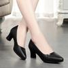 Female Classic High Quality Spring Slip on Square Heel Pumps Women Fashion Comfort Spring Summer Office Shoes A1413