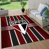 Sao Paulo FC2 Flannel Pattern Square Carpet,Area Rug,Carpet Rug for Living Room Bedroom Sofa Playroom Decor,Non-slip Floor Mat