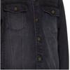 WE11DONE Faded Effect Single-Breasted Loose Denim Jacket Unisex jackets Black WD-DJ2-24-353-U-BK