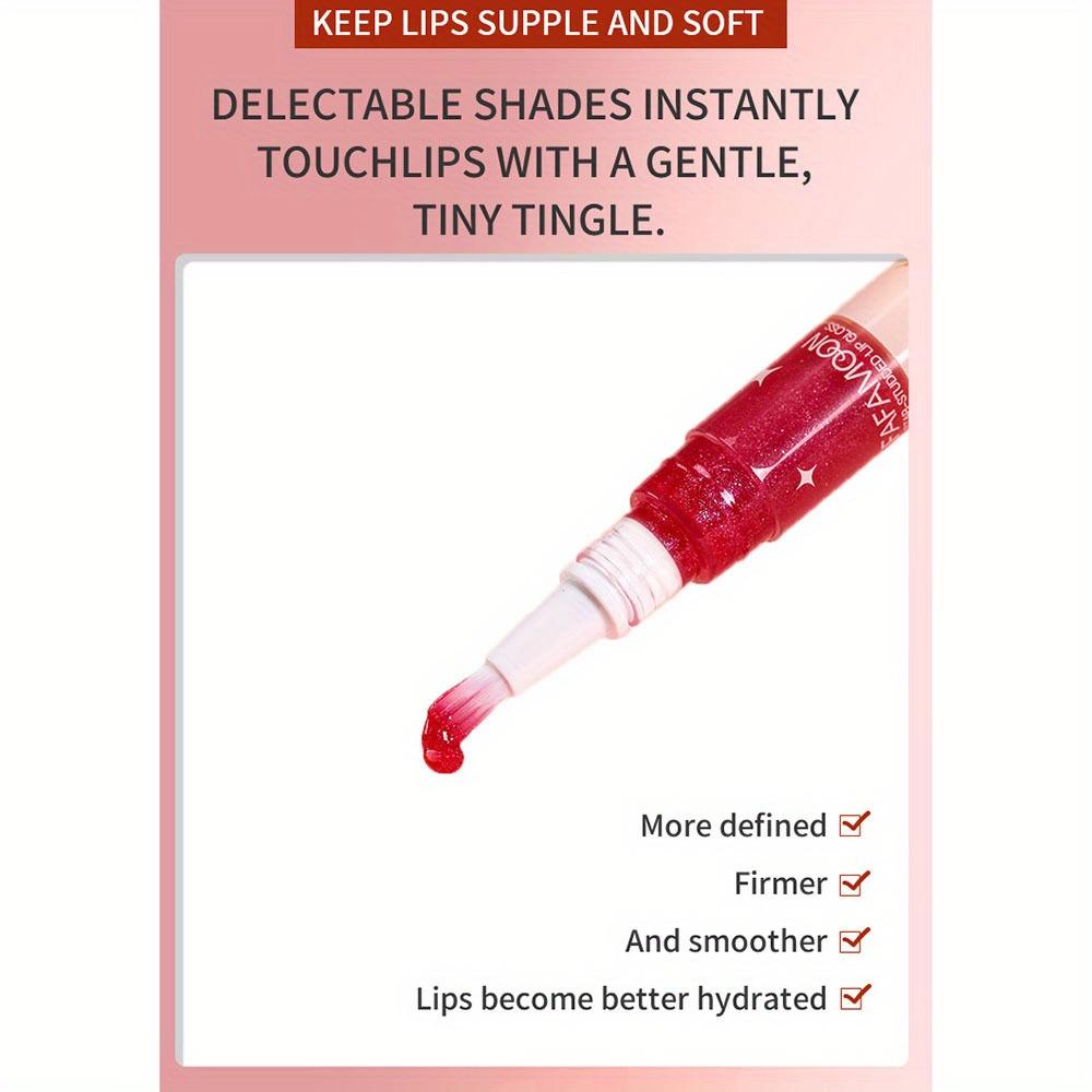 Swivel Pearlescent Lip Gloss Pencil Soft Brush Highly Pigmented Glitter Lip Nectar Doodle Lip Pearlescent Lip Glaze Lip Oil Lip Balm Lip Makeup