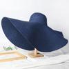 Cappello da Sole Oversize a Tesa Larga 70cm da Viaggio Grande Protezione UV Paglia da Spiaggia Cappelli Estivi da Donna Floppy Pieghevole