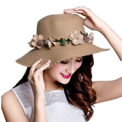 Summer Sun Hat Ladies Elegant Hat Female Vintage Hats Straw Beach Hat