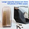 Plastic Dust-proof Filter Paper Box Filter Paper Holder, Coffee Shop Filter Paper Rack Filter Paper Dust-proof Storage Box Storage Rack
