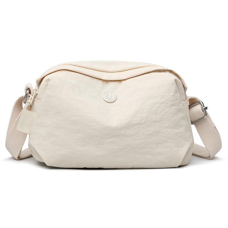 2026 New Jialgshi Fashiable and Versatile Women s Single Shoulder Bag, Casual and Simple Crossbody Bag, Waterproof Nyl Fab (20cm<Max Length<30cm) бежевый