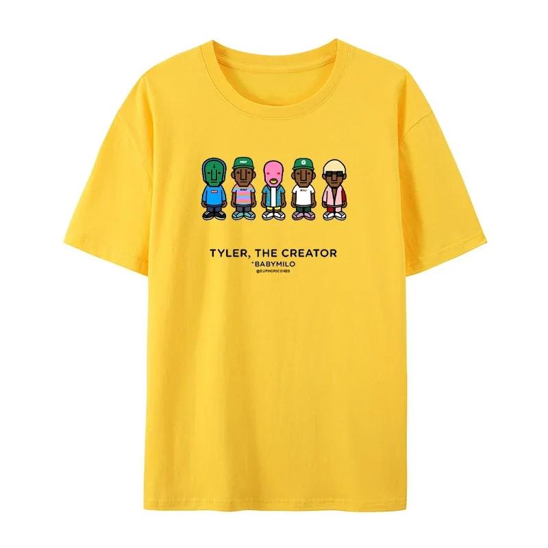 

Футболка в стиле хип-хоп и рэп в стиле ретро из хлопка с круглым вырезом, летняя, универсальная, повседневная, модная, трендовая, мужская, топ 4XL