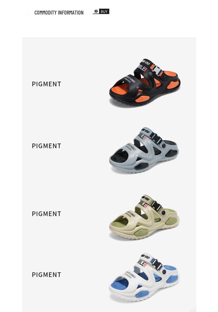 Men's Summer Sandals for Senior Students: Versatile, Soft Bottom, Outdoor & Driving Wear, Dual-Use Sandals & Slippers.