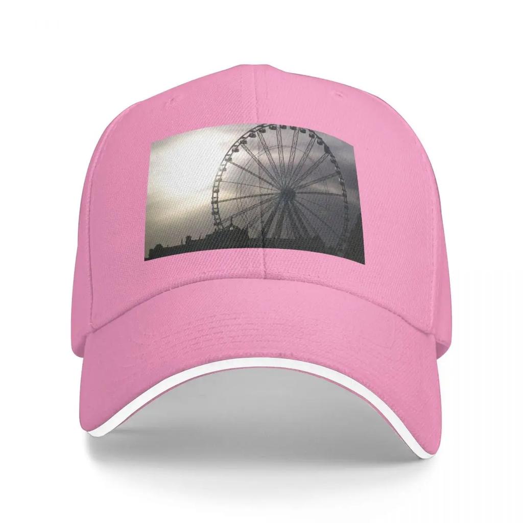 Ferris Wheel In Torquay Devon Baseball Cap Trucker Hat hard hat Women Hats Unisexs