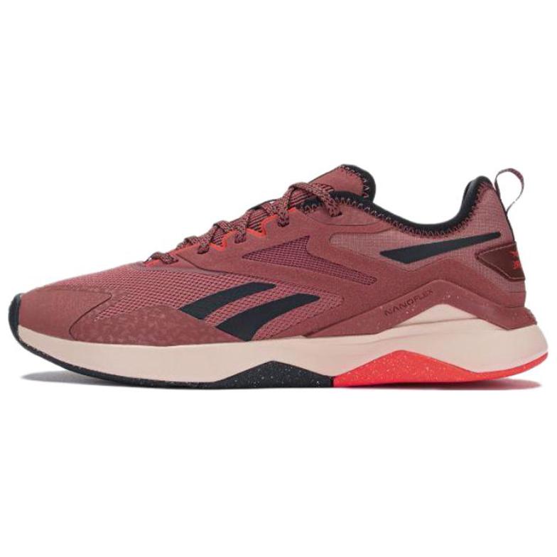 Reebok Nanoflex TR Low Top Training Shoes Burgundy Red 100033534 37.5