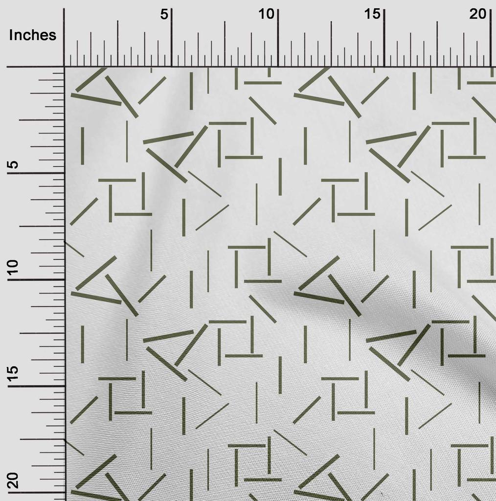 oneOone Cotton Flex Fabric Line Geometric Print Fabric BTY 40 Inch Wide