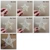 White Rattan Star Christmas Decoration Woven Wreaths DIY Handicraft Home Ornaments Wedding Party Supplies Indonesian Vine