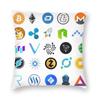 Bitcoin Cryptocurrency Square Throw Pillow Cover Decoration Print Ethereum Blockchain Btc Cryptocurrency Cushion Cover for Sofa