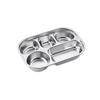 JiYouShi 316 Stainless Steel 5-Compartment Deep Divided Plate