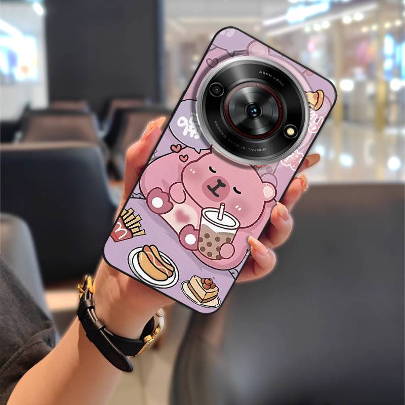 Dirt-resistant Cartoon Phone Case For ZTE Blade A75 5G/Nubia Focus 5G/Calf 5G Phone Pouch Soft case Fashion Design Cute