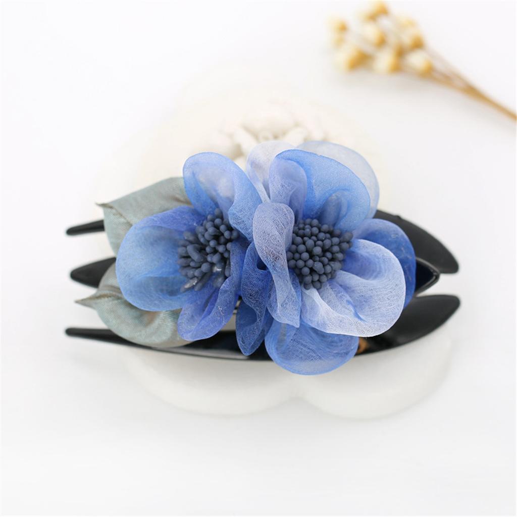 Fashion Women Hairpin Flower Large Duckbill Hair Claw Clip Clamp Headwear Barrettes Hairgrip