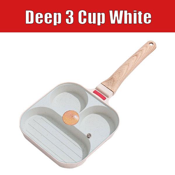 3/4 Cups Egg Frying Pan with Lid Nonstick Omelet Pancake Pan Fried Egg Pans Breakfast Grill Skillet Hamburger Steak Cooker Pan