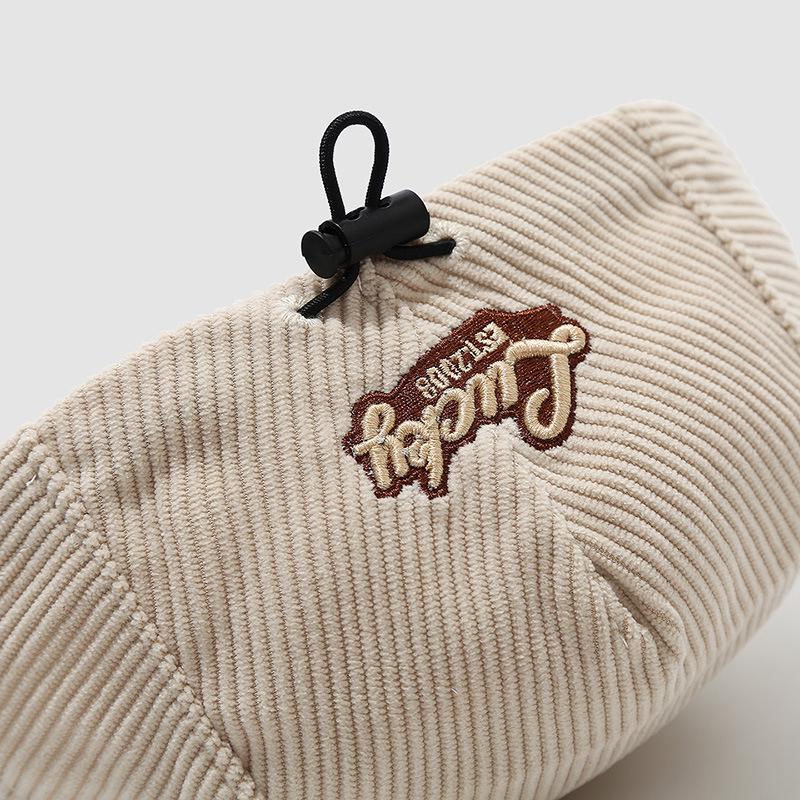 Children's Retro Chic Corduroy Cap - Korean Style Warm Beret for Boys and Girls, Autumn/Winter Collection