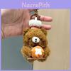 Muffin Bear Plush Keychain With Soft Fabric For Kids And Bag Decor