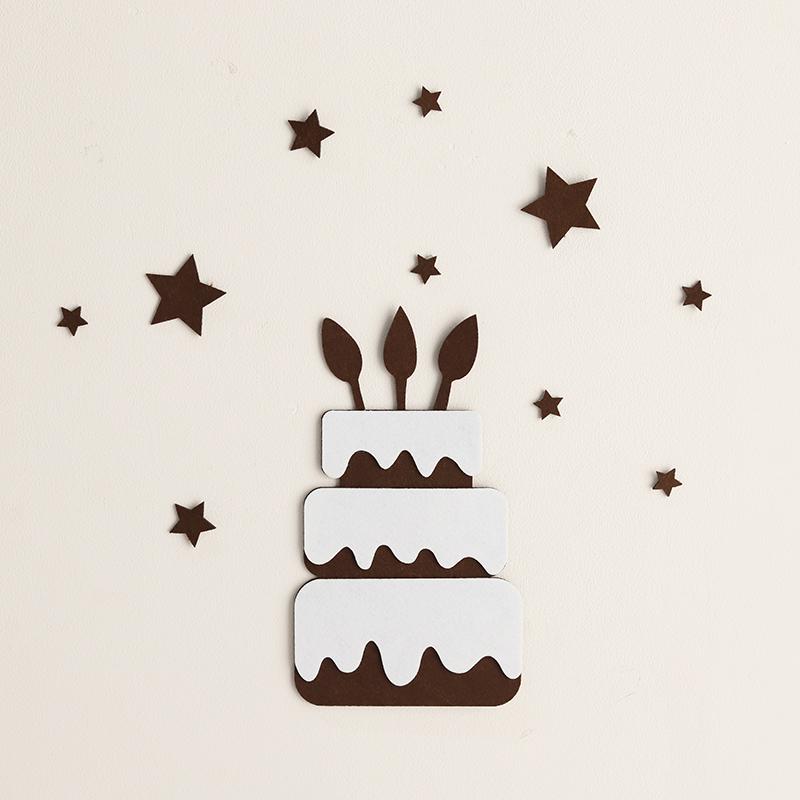 Mori Girl Cream Felt Birthday Hat for Children's 1st Birthday Photoshoot