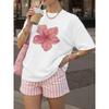 Fashion Style New Fashion Casual Loose Print Round Neck Short Sleeve T-shirt Top Printed T-shirt Top