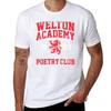 Welton Academy Poetry Club Tshirt T Shirts For Man Pack White Tshirt