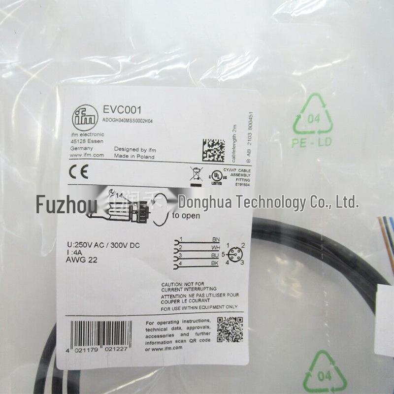 EVC001 Ifm Sensor Accessories with Socket Connection Cable - Brand New, Original, In Stock, Warranty Inquiry