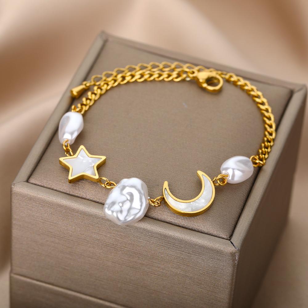 316L Stainless Steel Bracelet Heart Bracelet  Pull Titanium Steel Bangle Ball Chain Bracelet Anklet Adjustable Bracelets