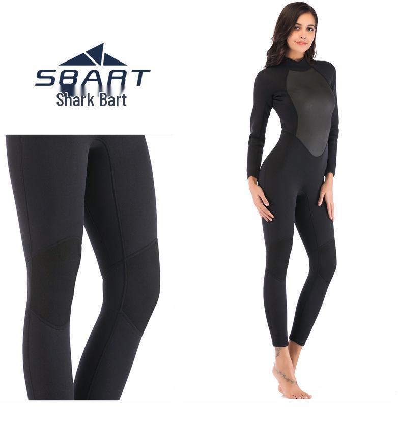 Sharkbat Women's 3MM Thick Long Sleeve Wetsuit for Winter Swimming, Surfing, and Snorkeling