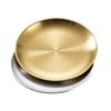 New Plate Tray Dining Tray Steak Plate Korean Stainless Steel Circular Barbecue Plate