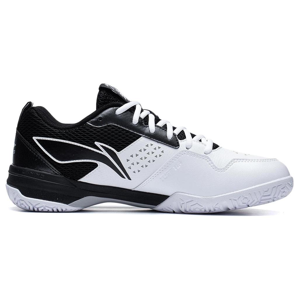 New LiNing Blade LITE Blade Lite Cushioned Slip Resistant Abrasion Resistant Low Top Badminton Shoes Unisex White Black AYZT005-3