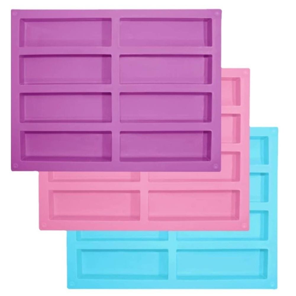 Rectangle Silicone Candy Mold DIY Silicone Ice Cube Tray Granola Bar Pan  for Baking Energy Bars