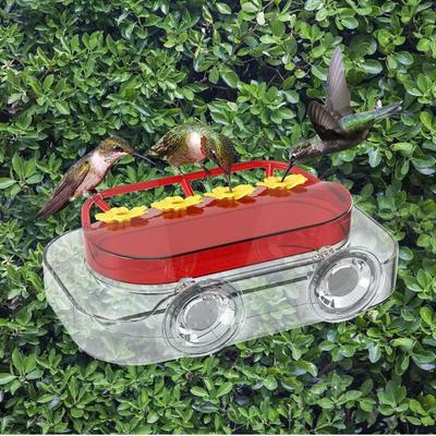 Practical Suction Cups Hummingbird Feeder Refillable Durable Bird Water Drinker Visible Bird Water Station Outdoor Feeding