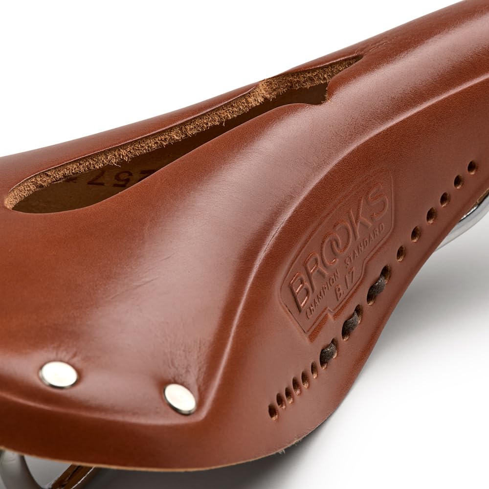 BROOKS Leather saddle Traditional classic model with perforated holes B17 IMPERIAL CHROME HONEY