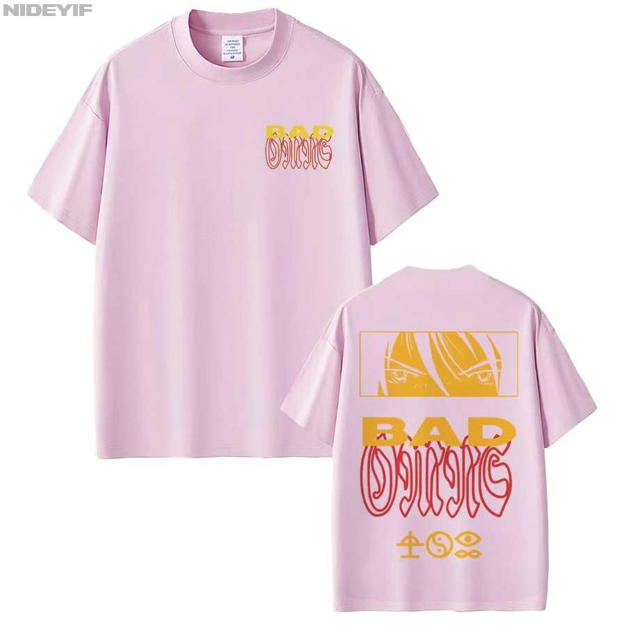 

Bad OUnisex Band DYFL NA Tour Merch 2026 T shirt for Unisex Women Hiphop Streetwear Oversized Tops 100 Cotton TShirt BO1 4XL