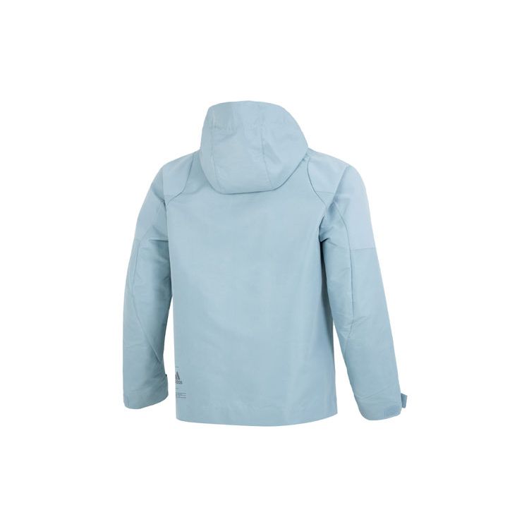 Adidas Tech Comm Woven Hooded Jacket Men Outerwear Blue HR4439