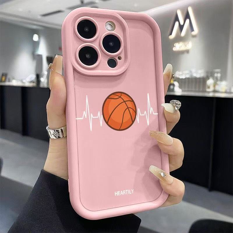 Basketball sensor is suitable for iphone16pro mobile phone case Apple 15 anti-drop 14 personality 13promax new 16X