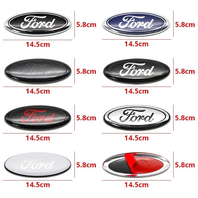 New 2026 Car Sticker Ford New 2025 Hot 1PC 14.5CM Car Front Hood Emblem Badge Sticker logo For Ford Mondeo Explorer edge Focus f