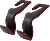 Headrest Hooks for Car, Back Seat Organizer Black Leather Hanger Holder Hook, for Hanging Purses and Bags and Coats, Pack of 2