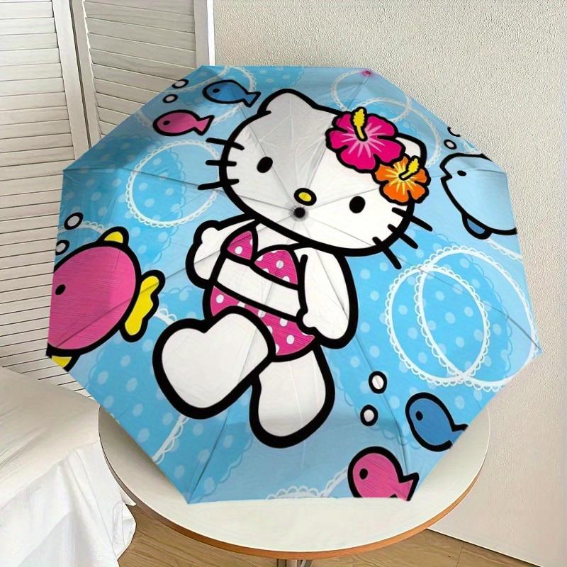 1pc Hello Kitty Underwater Adventure Umbrella with Plastic Handle,Suitable for All Seasons Home Travel Outdoor UmbrellaSanlio553