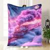 "Magical Cloud Train Fantasy Poster"Blanket Flannel Throw Blanket for Sofa, Bed, Travel, Camping, Office, Couch, Chair, And Bed Gift for Chr