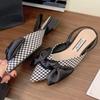 Elegant High-heeled Ladies Sandals Bowknot Shallow Mouth Women Slippers Fashion Sexy Summer New Women Pumps Zapatos Mujer