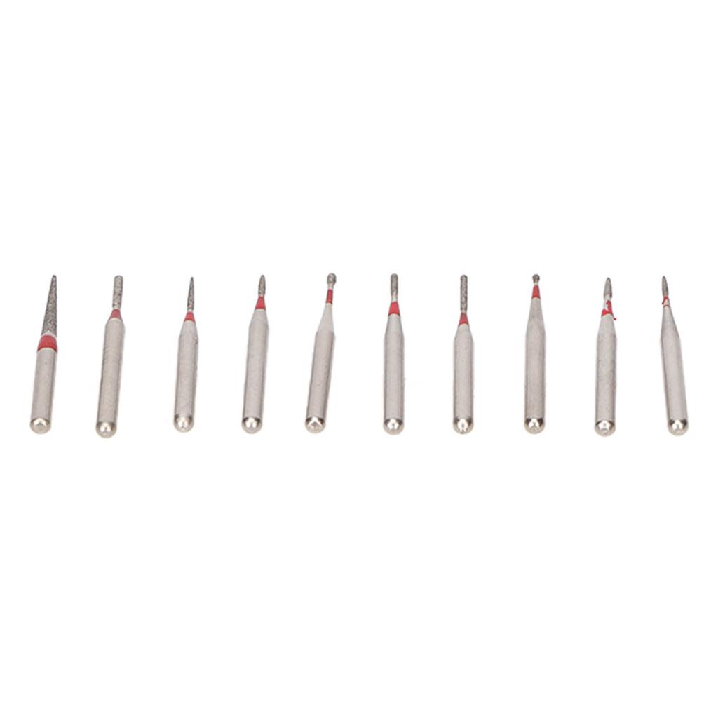 10pcs Dental Burs Hardness Teeth Polishing Dental Stainless Steel Burs for High Speed Handpiece