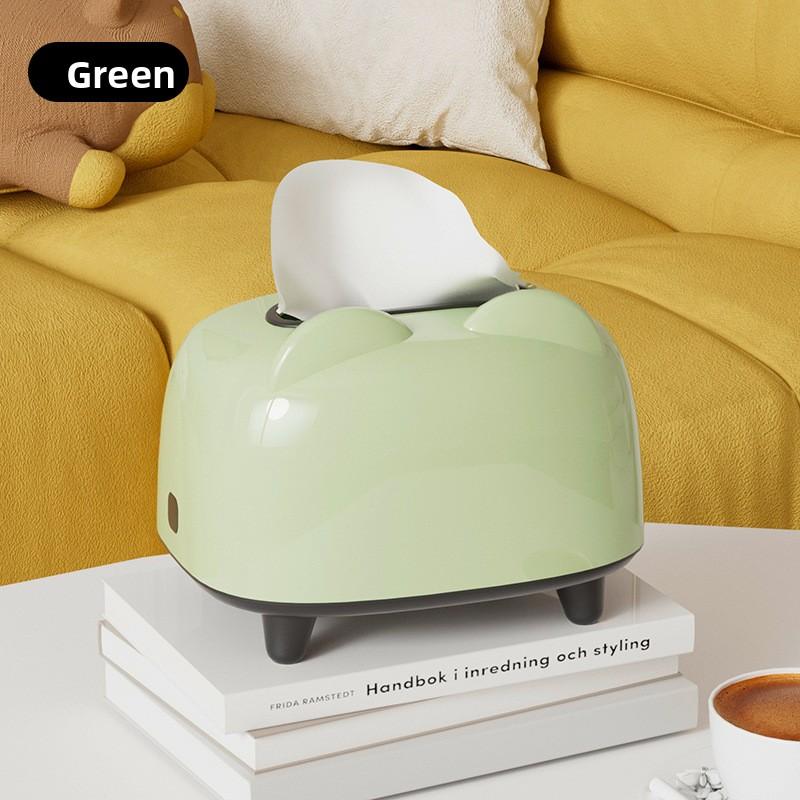

Dopamine Desktop Tissue Box, Cute Tissue Box, High-end Living Room, Home Napkin Box зелений
