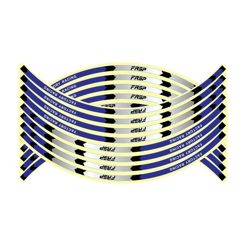 16Pcs Universal 17"18" Strips Motorcycle Wheel Stickers Car Reflective Rim Tape Motorbike Bicycle Auto Decals for Honda