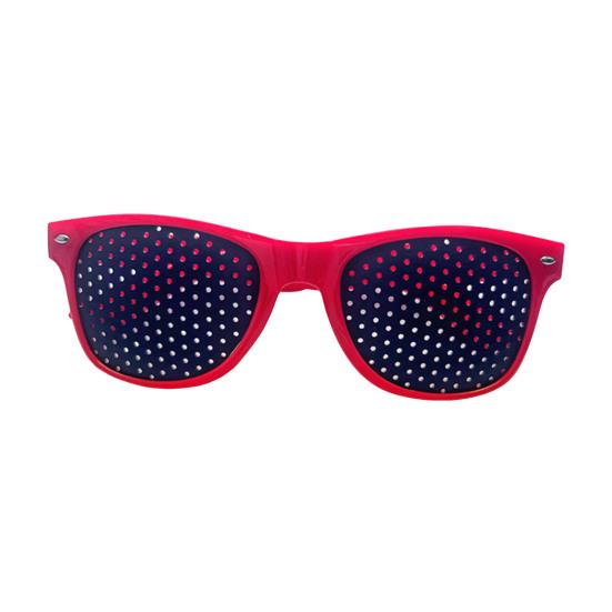 

Коррекционные очки для мужчин и женщин, дизайн с точечными отверстиями, очки для коррекции зрения для тренировки глаз, легкая оправа, очки для повседневного использования и отдыха красный