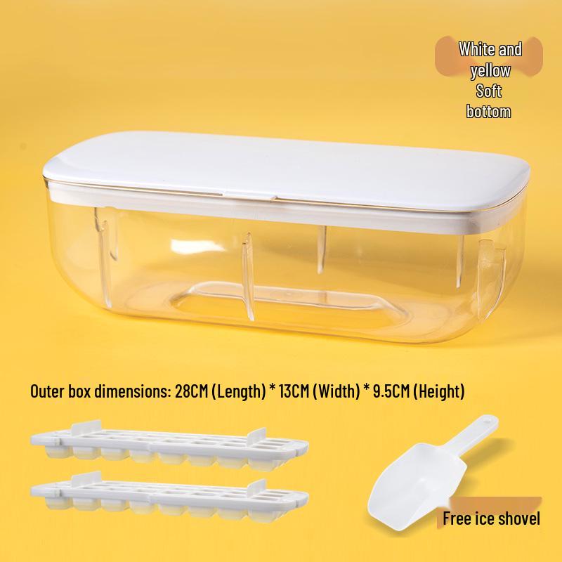 Large Capacity Silicone Ice Cube Tray with Lid for Easy Ice Storage and Making