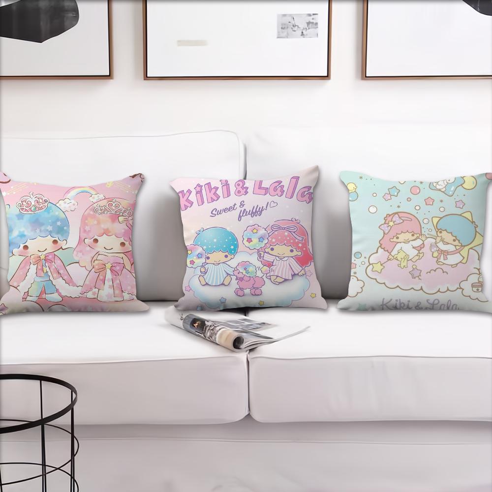 L-Little Twin Stars Cushion Cover For Pillow Printing Sofa Decoration Home Car Room Coffee Shop Office Nordic Simplicity