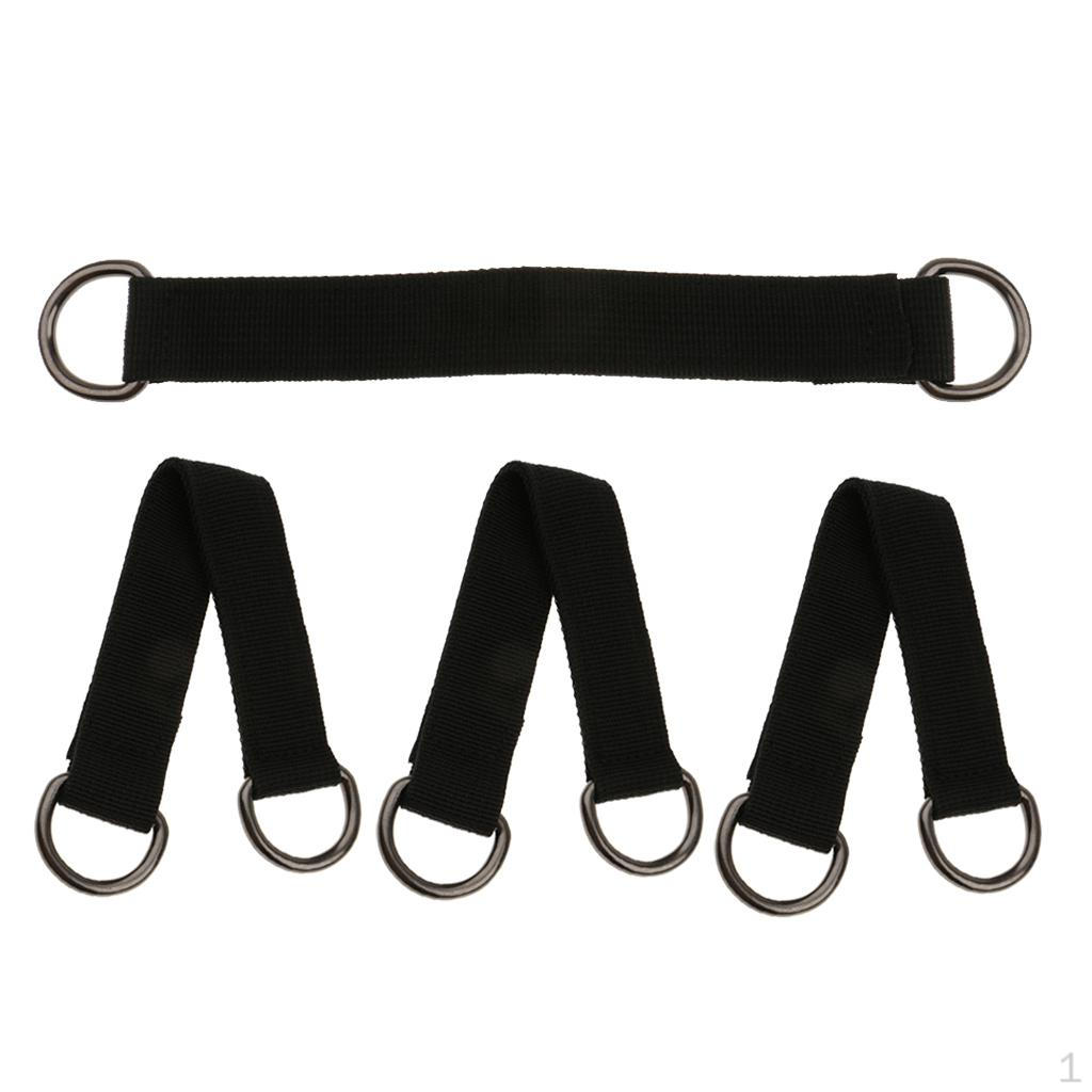 

4pcs Outdoor Hanging Strap Rope Hammock Solid Tree