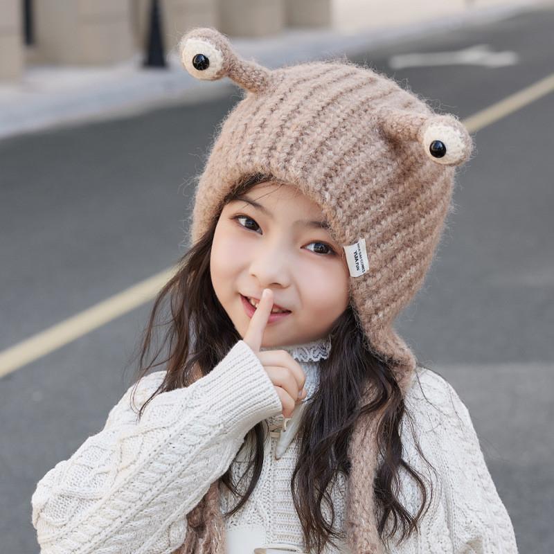 Childrens Knitted Hat For Winter With Warmth And Windproof Protection For Kids Outdoor Play